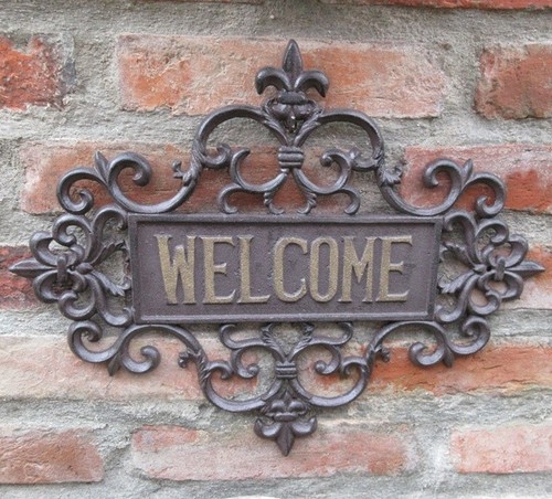 Grosses türschild welcome - tÜrschild,